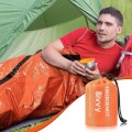 Deecam Emergency Sleeping Bag 2 Pack, Orange Survival Bivy Sack