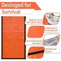 Deecam Emergency Sleeping Bag 4 Pack, Orange Mylar Bivy Sack