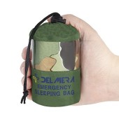 Delmera Emergency Sleeping Bag Bivy Sack, Camouflage