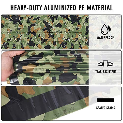 Delmera Emergency Sleeping Bag Bivy Sack, Camouflage-2