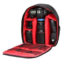 Docooler Small Camera Case Backpack, Waterproof, Shockproof, Red