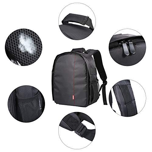 Docooler Small Camera Case Backpack, Waterproof, Shockproof, Red-5