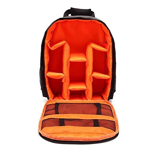 Docooler Orange Small Camera Backpack, Waterproof, Shockproof DSLR Rucksack