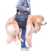 Kokoie Dog Carry Sling Emergency Lift Harness, Black XL