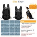DOBVDLA Dog Front Carrier Backpack, Soft Pad, Black, L