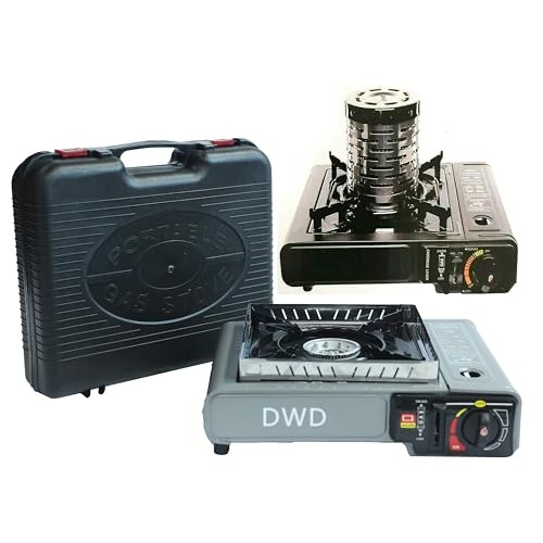 DWD Premium 2.5kW Camping Gas Stove with Windshield, Grey-4