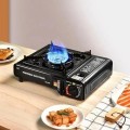 Easy Shopping Portable Camping Gas Cooker, Single Burner with 4 Butane Canisters and Carry Case