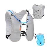 ECOHUB Grey Hydration Vest Running Backpack with 2L Water Bladder