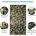 EEEKit Camouflage Survival Bivy Bags, 2 Pack with Whistle