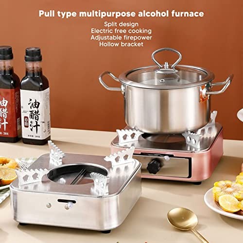 Ejoyous stainless steel alcohol stove with drawer structure-2