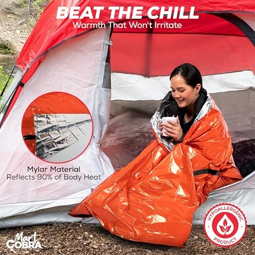 Mart Cobra Emergency Sleeping Bag 3 Pack, Mylar Bivy Sacks-1