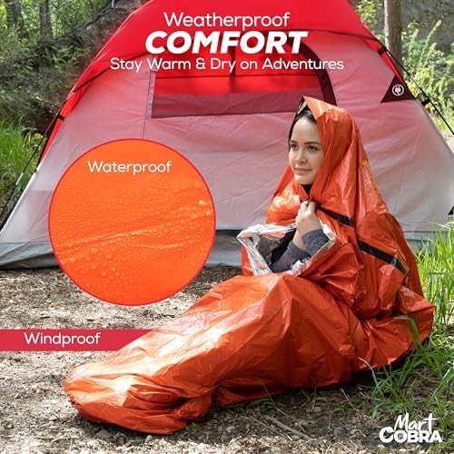 Mart Cobra Emergency Sleeping Bag 3 Pack, Mylar Bivy Sacks-2