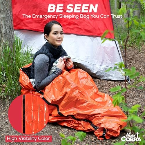 Mart Cobra Emergency Sleeping Bag 3 Pack, Mylar Bivy Sacks-5