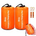 Cymuber Emergency Sleeping Bag Survival Bivy Sack with Carabiner and Whistle