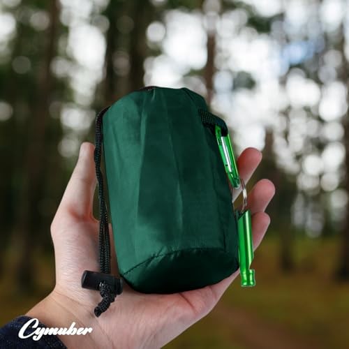 Cymuber Emergency Sleeping Bag Survival Bag, Army Green, 2 Pack-6