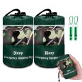 Cymuber Emergency Sleeping Bag Survival Bivy, Woodland Camo, 2 Pack