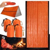 Dzronda Emergency Sleeping Bags 4 Pack with Whistle