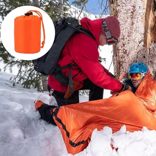 Krysel Emergency Survival Bivvy Bag, Lightweight Thermal Sleeping Bag, Waterproof and Windproof-3
