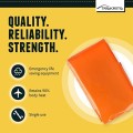 Trekrite Emergency Waterproof Survival Bivi Bag, Lightweight Thermal Foil, High Visibility Orange, Single Pack