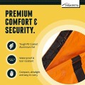 Trekrite Emergency Waterproof Survival Bivi Bag, Lightweight Thermal Foil, High Visibility Orange, Single Pack