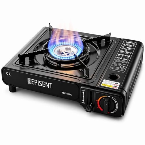 EPISENT Portable Single Burner Gas Stove with Carry Case-7