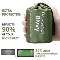 Esky Emergency Sleeping Bag 2 Pack, Green, with Compass