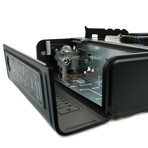 EUROCATCH 1 Burner Gas Cooker with 20 Gas Cartridges and Carrying Case-6