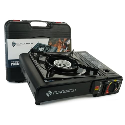 EUROCATCH 1-Burner Gas Cooker with Carrying Case, incl. 4 Gas Cartridges-4