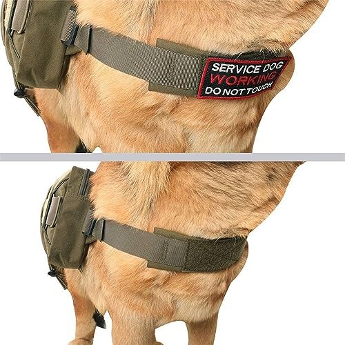 EXCELLENT ELITE SPANKER Dog Pack Saddle Bag Backpack, Military Green, L-5