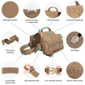 EXCELLENT ELITE SPANKER Pet Pack Dog Saddle Bag Backpack, Brown, M