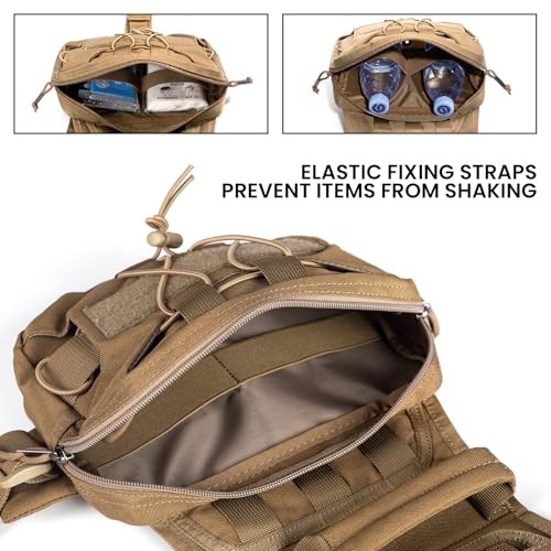 EXCELLENT ELITE SPANKER Pet Pack Dog Saddle Bag Backpack, Brown, M-3
