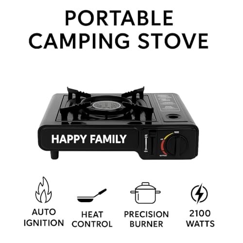 EXPANSIA Portable Gas Camping Stove with Carry Case-2