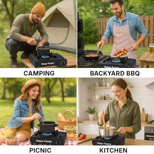 EXPANSIA Portable Gas Camping Stove with Carry Case-6