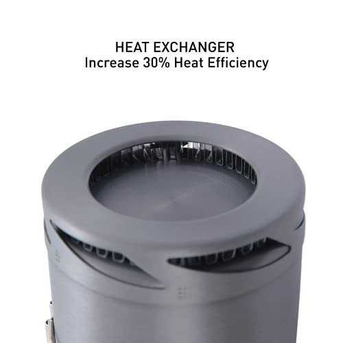 Fire-Maple 1L Aluminium Camping Pot with Heat Exchanger-3