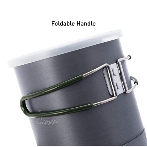 Fire-Maple 1L Aluminium Camping Pot with Heat Exchanger-4