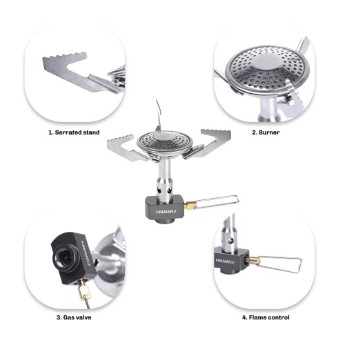 Fire-Maple Buzz Compact Folding Camping Gas Stove, 3100W Pocket Backpacking Burner-2