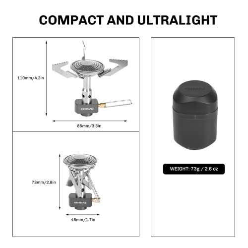 Fire-Maple Buzz Compact Folding Camping Gas Stove, 3100W Pocket Backpacking Burner-3