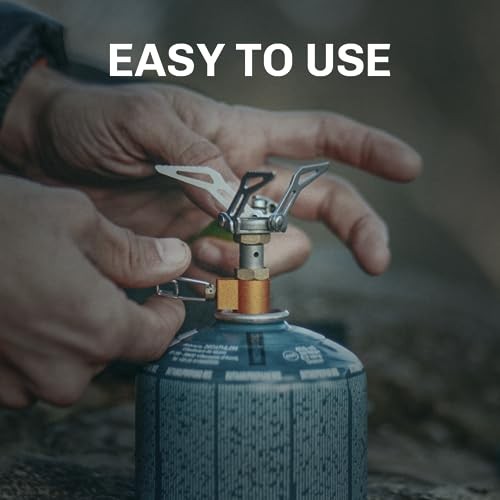 Fire-Maple FMS-300T Ultralight Titanium Backpacking Gas Stove, Orange-5