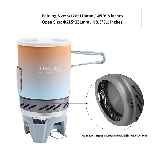 Fire-Maple FMS-X1 Backpacking and Camping Stove Gas System, Multi-4