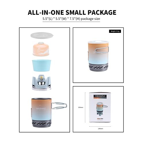 Fire-Maple FMS-X1 Backpacking and Camping Stove Gas System, Multi-7