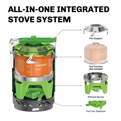 Fire-Maple FMS-X2 Portable Camping Gas Stove, Green-8