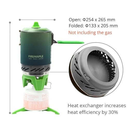 Fire-Maple FMS-X2 Camping Stove Gas System, Gradient Green-4