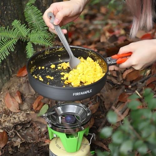 Fire-Maple FMS-X2 Camping Stove Gas System, Green and Black Sleeves-3