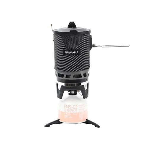Fire-Maple FMS-X2-Pro Portable Camping Gas Stove with Piezo Ignition, Pot Holder and Gas Canister Stand