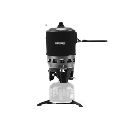 Fire-Maple FMS-X3 0.8 Litre Portable Gas Backpacking Stove, Black