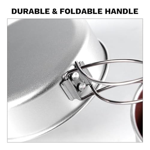 Fire-Maple Frost Mini Camping Cookware Set, 500ml Pot and 300ml Frypan, 186g-6