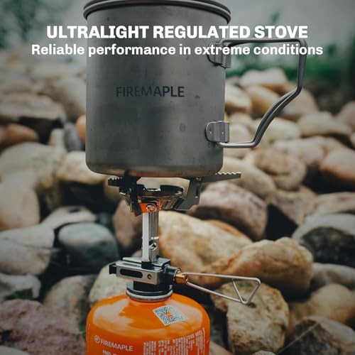 Fire-Maple Greenpeak 2 Backpacking & Camping Stove with Pressure Regulator Valve and Adjustable Pot Support-4