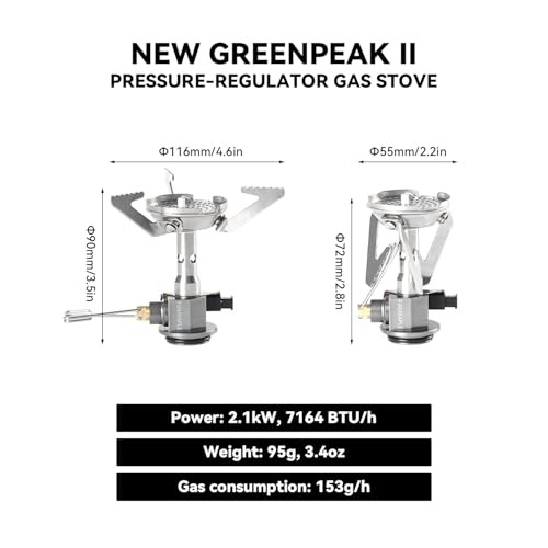 Fire-Maple Greenpeak 2 Backpacking Camping Stove with Pressure Regulator Valve-1