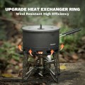 Fire-Maple Petrel Ramen Pot, 800ml Ultralight Aluminium Camping Pot with Heat Exchange Ring
