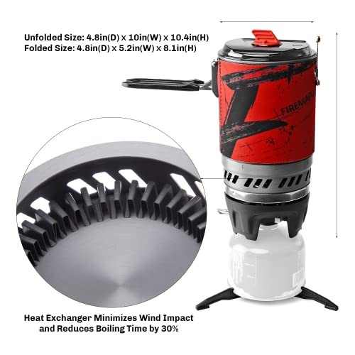 Fire-Maple Polaris Camping Cooking System, Black-4
